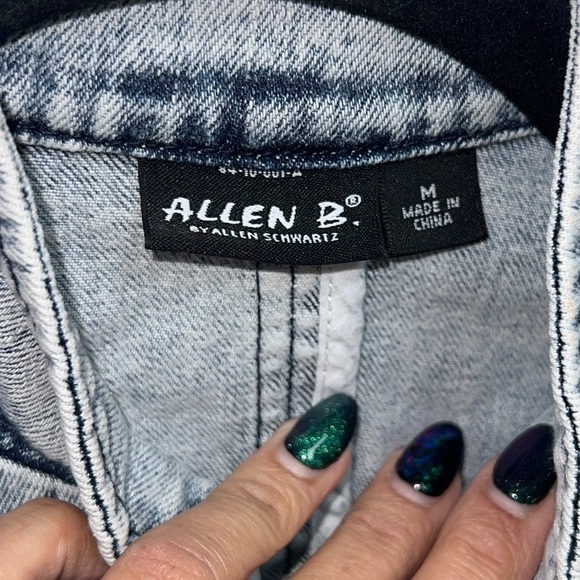 Allen Shwartz Allen B Denim Military Victorian Y2K Midline Denim Wash Jacket - Picture 7 of 10